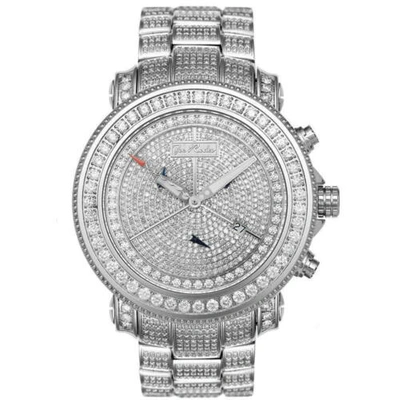 Pre-owned Joe Rodeo Men's Diamond Watch  Junior Jju42 17.25 Ct Illusion Dial In White