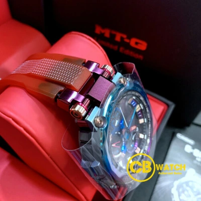 Pre-owned Casio G-shock Mt-g Volcanic Lightning Rainbow Ip Limited Edition Watch Mtg-b1000vl-4a