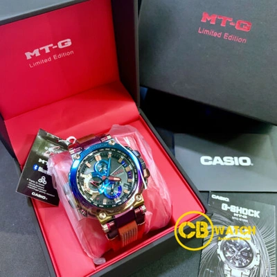 Pre-owned Casio G-shock Mt-g Volcanic Lightning Rainbow Ip Limited Edition Watch Mtg-b1000vl-4a