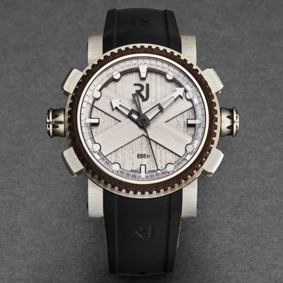 Pre-owned Rj-romain Jerome Romain Jerome Men's Octopus Silver Dial Titanic Rusted Steel Rjtaudi.003.01