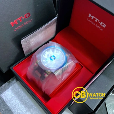 Pre-owned Casio G-shock Mt-g Volcanic Lightning Rainbow Ip Limited Edition Watch Mtg-b1000vl-4a