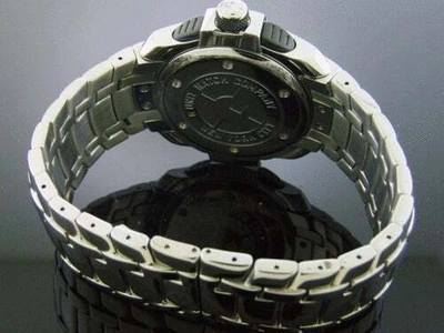Pre-owned G-unit 50 Cent  Watch Gs26w - 44mm 3.00ct Diamond Black Face