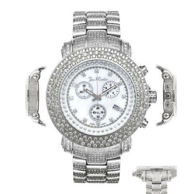Pre-owned Joe Rodeo Men's Diamond Watch  Junior Fully Loaded Jju50 17.50 Ct White Mop Dial