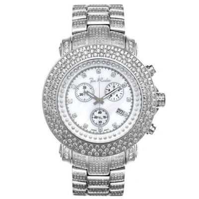 Pre-owned Joe Rodeo Men's Diamond Watch  Junior Fully Loaded Jju50 17.50 Ct White Mop Dial