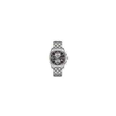 Pre-owned Hamilton Jazzmaster Chronograph Black Dial Ss Auto Mens Watch H32596181 No Box