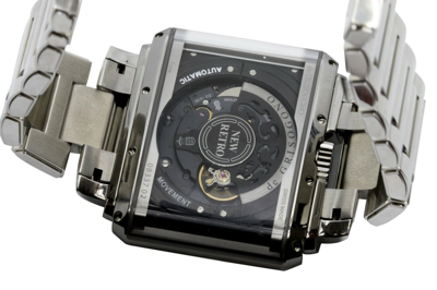 Pre-owned De Grisogono Retro Rn01/b Stainless Steel Men's Watch