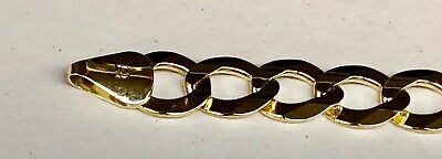 Pre-owned R C I 10k Yellow Gold 24" Solid Concave Cuban Curb Link Chain Necklace 8.2mm 32 Grams In No Stone