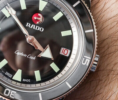 Pre-owned Rado Hyperchrome Automatic R32500153 Captain Cook Unisex Watch