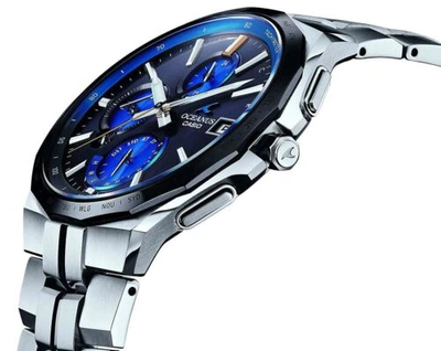 Pre-owned Casio Oceanus Manta Ocw-s5000e-1ajf Solar Radio Men's Watch Mobile Link 2019