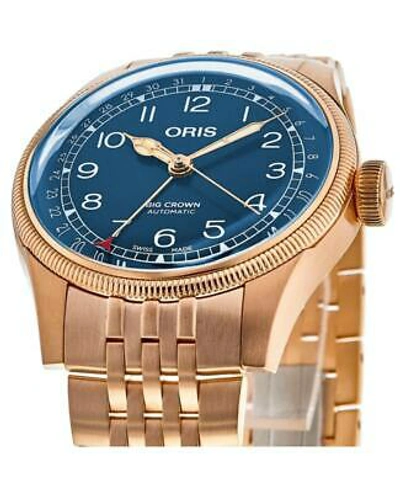 Pre-owned Oris Big Crown Bronze Pointer Date Men's Watch 01 754 7741 3165-07 8 20 01