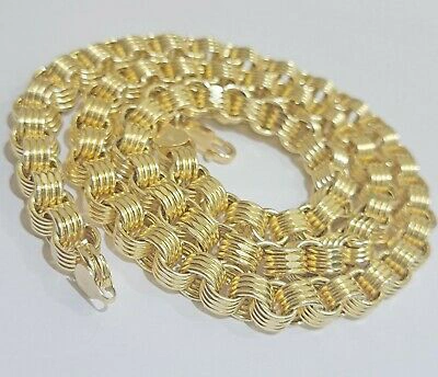 Pre-owned My Elite Jeweler Mens 10k Gold Byzantine Chain Necklace 9mm 22" 24" 26" 28" 30" 10kt Yellow Gold