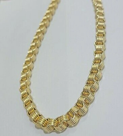 Pre-owned My Elite Jeweler Mens 10k Gold Byzantine Chain Necklace 9mm 22" 24" 26" 28" 30" 10kt Yellow Gold