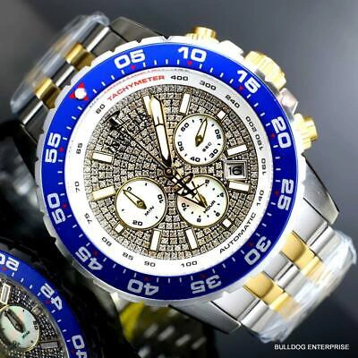 Pre-owned Invicta Reserve Ocean Master 1 Ctw Diamond Tmi Ne88 Automatic 46mm Mop Watch