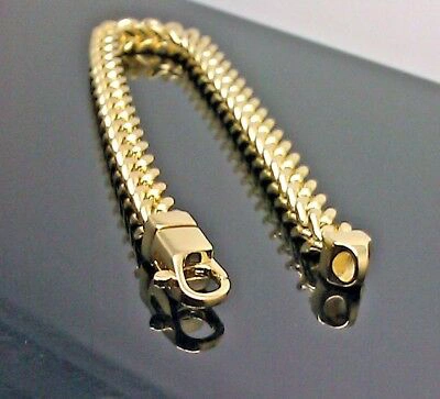 Pre-owned G&d 10k Yellow Gold Franco Bracelet 7mm 9" Inch Lobster Lock