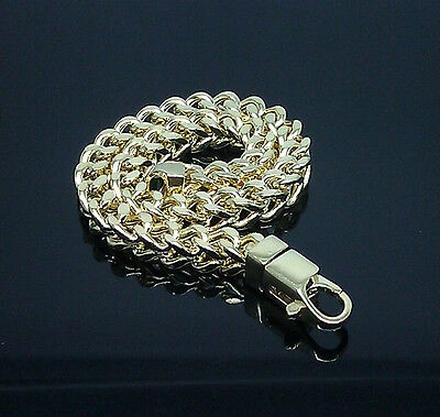 Pre-owned G&d 10k Yellow Gold Franco Bracelet 7mm 9" Inch Lobster Lock
