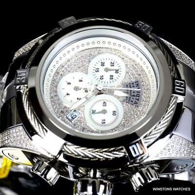 Pre-owned Invicta Reserve Bolt Zeus Diamond 50mm Polished Stainless Steel Swiss Watch