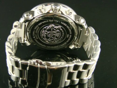 Pre-owned Joe Rodeo Mens 19.95 Ct  Super Junior Jju42-a Big Diamond Watch In Dark Gray