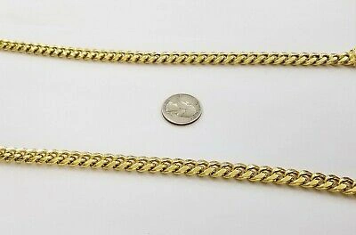 Pre-owned Globalwatches10 14k Real Yellow Gold Necklace 26" Inch 10mm Miami Cuban Box Lock Men 14kt