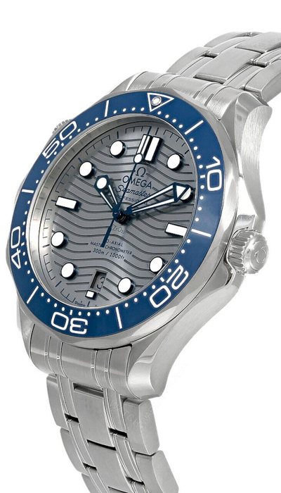 Pre-owned Omega Seamaster Auto 42mm Gray Dial Men's Watch 210.30.42.20.06.001