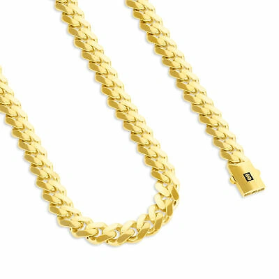 Pre-owned Nuragold 10k Yellow Gold Royal Monaco Miami Cuban Link 15mm Chain Mens Curb Necklace 22"
