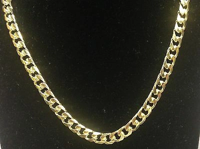 Pre-owned Tex 10kt Solid Yellow Gold Miami Cuban Curb Link 20" 6.7 Mm 54 Grams Chain/necklace In No Stone