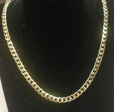 Pre-owned Tex 10kt Solid Yellow Gold Miami Cuban Curb Link 20" 6.7 Mm 54 Grams Chain/necklace In No Stone