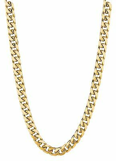 Pre-owned Tex 10kt Solid Yellow Gold Miami Cuban Curb Link 20" 6.7 Mm 54 Grams Chain/necklace In No Stone