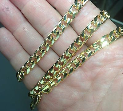 Pre-owned Tex 10kt Solid Yellow Gold Miami Cuban Curb Link 20" 6.7 Mm 54 Grams Chain/necklace In No Stone