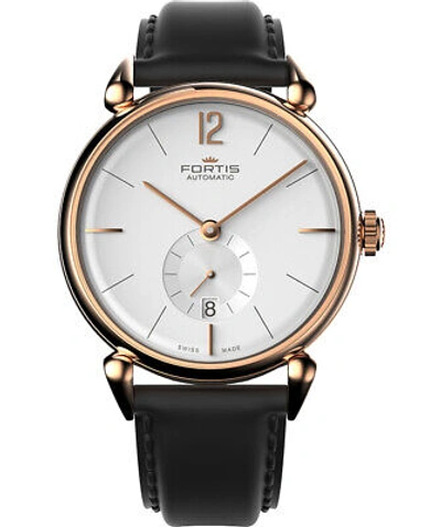 Pre-owned Fortis Terrestis Orchestra Am Classical Auto Watch 18k R/gold Case 900.13.32