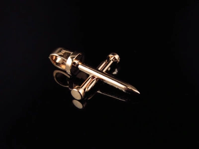 Pre-owned Jewelry Unlimited Men's 14k Rose Gold Nail Cross Genuine Diamonds 1.3 Inches Charm Pendant 0.80ct In F-g