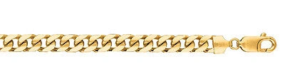 Pre-owned R C I 14k Solid Yellow Gold Mens Miami Cuban Curb Link Chain/bracelet 8.5" 24grams 7mm