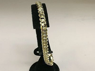 Pre-owned R C I 14k Solid Yellow Gold Mens Miami Cuban Curb Link Chain/bracelet 8.5" 24grams 7mm