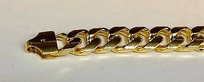 Pre-owned R C I 14k Solid Yellow Gold Mens Miami Cuban Curb Link Chain/bracelet 8.5" 24grams 7mm