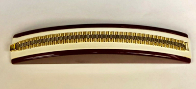 Pre-owned R C I 14k Solid Yellow & White Gold 8.5" Rlx Style Link Mens Bracelet 26 Grams 12 Mm