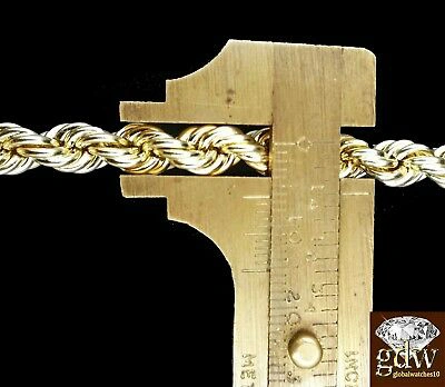 Pre-owned Globalwatches10 Real 10k Men Yellow Gold Jesus Cross Charm Pendant With 28 Inch Long Rope Chain