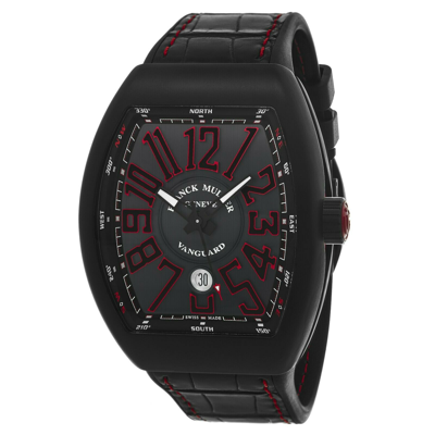 Pre-owned Franck Muller Men's 45scblkblkred 'vanguard' Titanium Swiss Automatic Watch