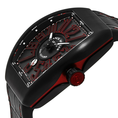Pre-owned Franck Muller Men's 45scblkblkred 'vanguard' Titanium Swiss Automatic Watch