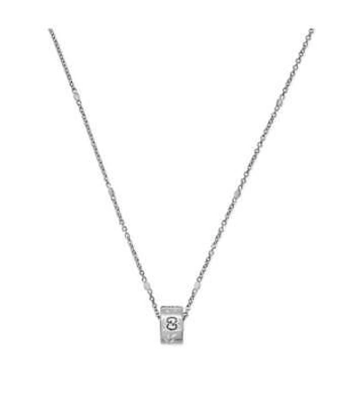 Pre-owned Gucci Icon Blooms 18k White Gold Ladies Necklace Ybb43455300300u In Yellow Gold