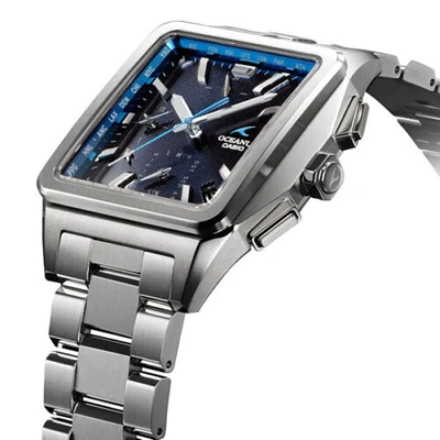Pre-owned Casio Ocw-t5000-1ajf [oceanus Classic Line Metal Band]