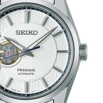 Pre-owned Seiko Presage Sharp Edged Shironeri Open Heart Sarx097 Men's Watch 2022