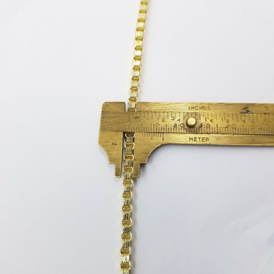 Pre-owned Globalwatches10 Mens 10k Yellow Gold Cross Charm Diamond Cut Pendant Byzantine Chain In 24" Real