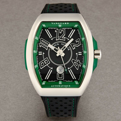 Pre-owned Franck Muller Men's 'vanguard Racing' Grey Dial Automatic Watch 45scracingblkgr