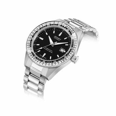 Pre-owned Jenny Je122001003 Men's Caribbean H.r.v. Black Swiss Automatic Watch