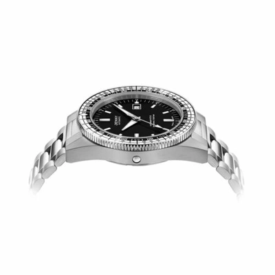 Pre-owned Jenny Je122001003 Men's Caribbean H.r.v. Black Swiss Automatic Watch