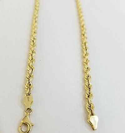 Pre-owned Globalwatches10 10k Real Gold Last Supper Charm With 28 Inch Rope Chain 5mm Yellow Gold Set