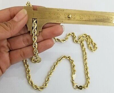 Pre-owned Globalwatches10 10k Real Gold Last Supper Charm With 28 Inch Rope Chain 5mm Yellow Gold Set
