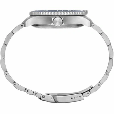 Pre-owned Luminox Men's Watch Sport Timer Automatic Blue Dial Silver Steel Bracelet 0924