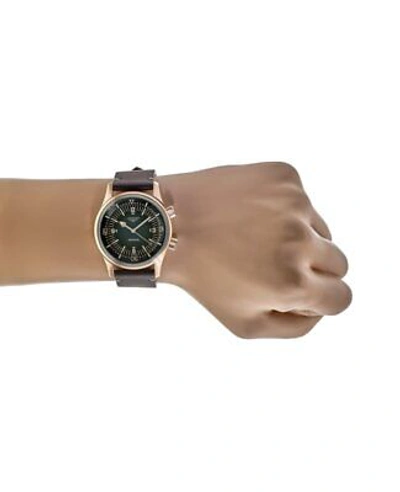 Pre-owned Longines Legend Diver Green Dial Bronze Titanium Men's Watch L3.774.1.50.2
