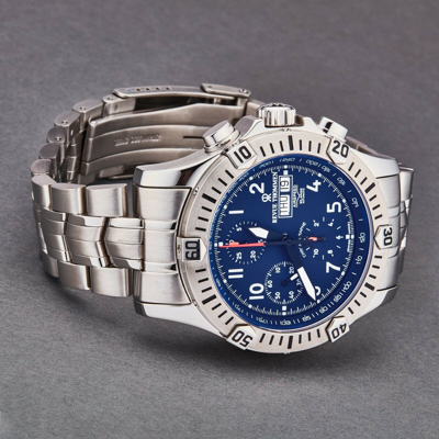 Pre-owned Revue Thommen Men's Airspeed Blue Dial Chronograph Automatic Watch 16071.6125