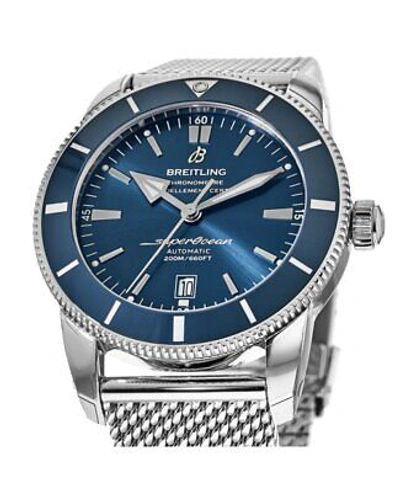 Pre-owned Breitling Superocean Heritage Automatic 42 Blue Men's Watch Ab2010161c1a1
